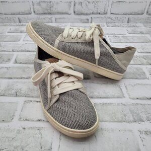 OluKai Pehuea Li Gray Mesh Convertible Sneakers Women's Size 7 Fold Down Heel